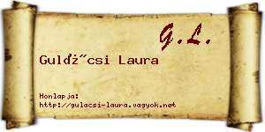 Gulácsi Laura névjegykártya