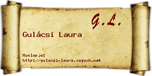 Gulácsi Laura névjegykártya